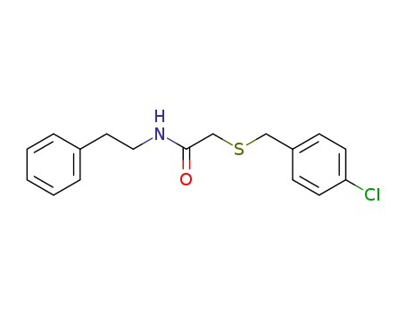 2-<<(4-chlorophenyl)methyl>thio>-N-(2-phenylethyl)acetamide