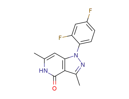 4H-Pyrazolo[4,3-c]pyridin-4-one,
1-(2,4-difluorophenyl)-1,5-dihydro-3,6-dimethyl-