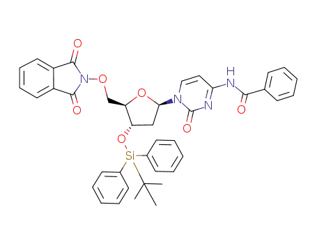 N<sup>4</sup>-Benzoyl-3'-O-(tert-butyldiphenylsilyl)-2'-deoxy-5'-O-phthalimidocytidine
