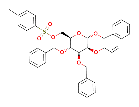 benzyl 2-O-allyl-3,4-di-O-benzyl-6-O-(p-toluenesulfonyl)-α-D-mannopyranoside