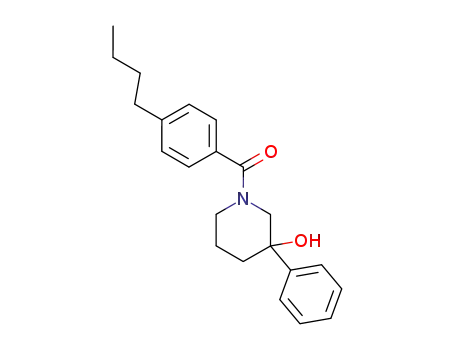 Molecular Structure of 188024-82-0 ((4-Butyl-phenyl)-(3-hydroxy-3-phenyl-piperidin-1-yl)-methanone)