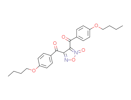 Molecular Structure of 142074-33-7 (Methanone, (2-oxido-1,2,5-oxadiazole-3,4-diyl)bis[(4-butoxyphenyl)-)