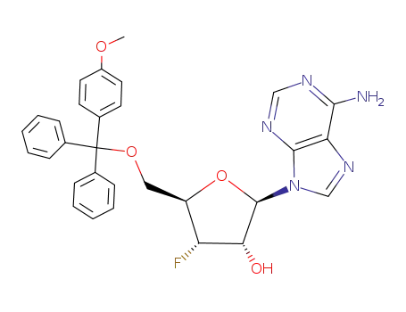 Adenosine, 3'-deoxy-3'-fluoro-5'-O-[(4-methoxyphenyl)diphenylmethyl]-