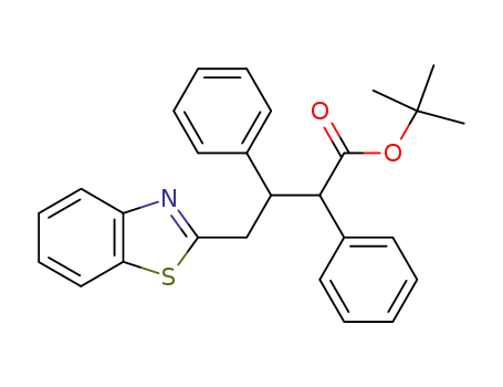 Molecular Structure of 85678-72-4 (4-Benzothiazol-2-yl-2,3-diphenyl-butyric acid tert-butyl ester)