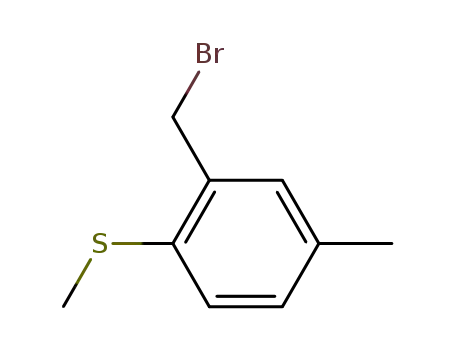 Benzene, 2-(bromomethyl)-4-methyl-1-(methylthio)-
