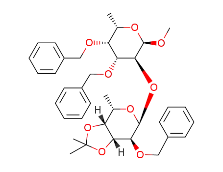 methyl 3,4-di-O-benzyl-2-O-<2-O-benzyl-3,4-O-isopropylidene-α-L-fucopyranosyl>-α-L-fucopyranoside