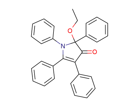 Molecular Structure of 89722-98-5 (3H-Pyrrol-3-one, 2-ethoxy-1,2-dihydro-1,2,4,5-tetraphenyl-)