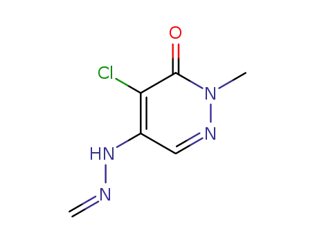 Formaldehyde,  (5-chloro-1,6-dihydro-1-methyl-6-oxo-4-pyridazinyl)hydrazone  (9CI)