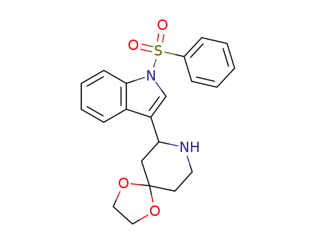 1H-Indole, 3-(1,4-dioxa-8-azaspiro[4.5]dec-7-yl)-1-(phenylsulfonyl)-