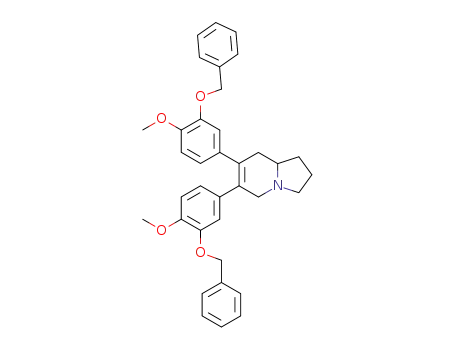 6,7-di(3-benzyloxy-4-methoxyphenyl)-6,7-dehydroindolizidine