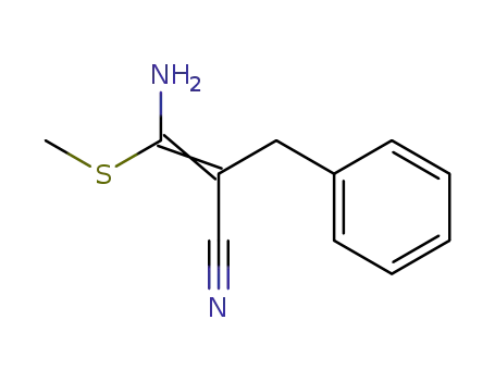 (E)-3-Amino-2-benzyl-3-methylsulfanyl-acrylonitrile