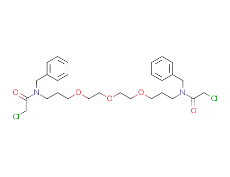 N-Benzyl-N-{3-[2-(2-{3-[benzyl-(2-chloro-acetyl)-amino]-propoxy}-ethoxy)-ethoxy]-propyl}-2-chloro-acetamide