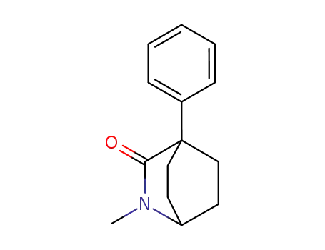 Molecular Structure of 63383-64-2 (2-Azabicyclo[2.2.2]octan-3-one, 2-methyl-4-phenyl-)