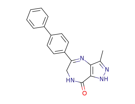 Pyrazolo[4,3-e][1,4]diazepin-8(1H)-one,
5-[1,1'-biphenyl]-4-yl-6,7-dihydro-3-methyl-