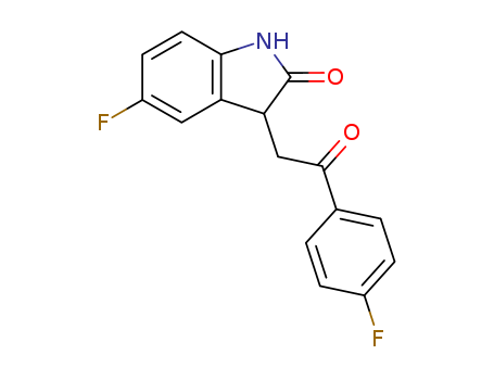2H-Indol-2-one, 5-fluoro-3-[2-(4-fluorophenyl)-2-oxoethyl]-1,3-dihydro-