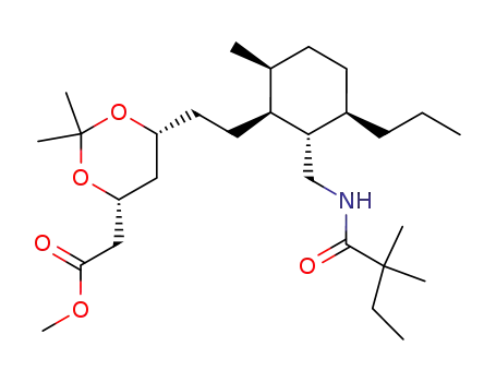 [(4R,6R)-6-(2-{(1S,2S,3R,6S)-2-[(2,2-Dimethyl-butyrylamino)-methyl]-6-methyl-3-propyl-cyclohexyl}-ethyl)-2,2-dimethyl-[1,3]dioxan-4-yl]-acetic acid methyl ester