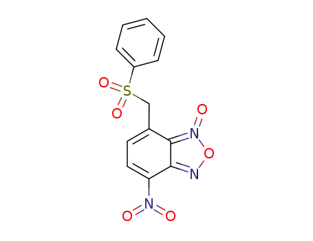 Molecular Structure of 131221-54-0 (7-phenylsulfonylmethyl-4-nitrobenzofuroxan)