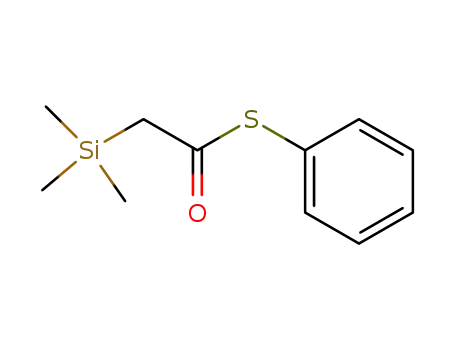 Molecular Structure of 90628-92-5 (Ethanethioic acid, (trimethylsilyl)-, S-phenyl ester)