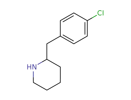 Molecular Structure of 63587-52-0 (Piperidine, 2-[(4-chlorophenyl)methyl]-)