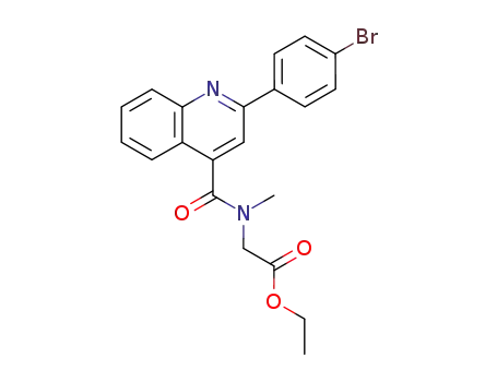 {[2-(4-Bromo-phenyl)-quinoline-4-carbonyl]-methyl-amino}-acetic acid ethyl ester