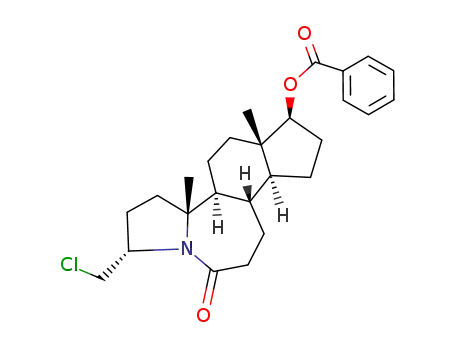 3α-(chloromethyl)-17β-hydroxy-5-aza-A-nor-B-homoandrostan-6-one benzoate
