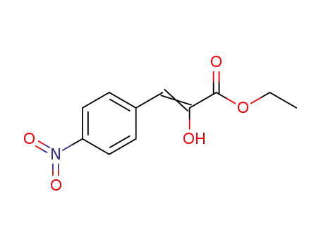 Molecular Structure of 80540-57-4 (2-Propenoic acid, 2-hydroxy-3-(4-nitrophenyl)-, ethyl ester)