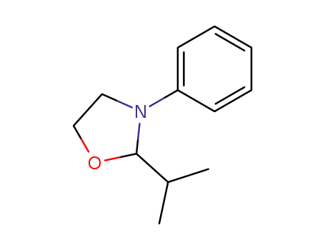 Molecular Structure of 51439-16-8 (Oxazolidine, 2-(1-methylethyl)-3-phenyl-)