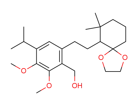 Benzenemethanol,
6-[2-(7,7-dimethyl-1,4-dioxaspiro[4.5]dec-6-yl)ethyl]-2,3-dimethoxy-4-(1
-methylethyl)-