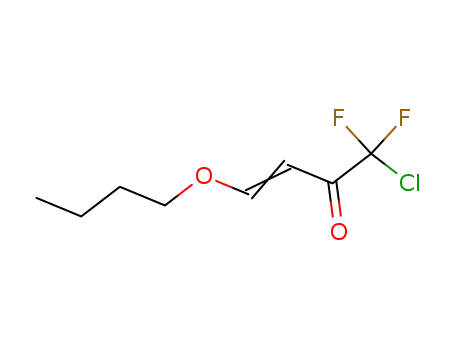 Molecular Structure of 119352-49-7 (4-butoxy-1-chloro-1,1-difluorobut-3-en-2-one)