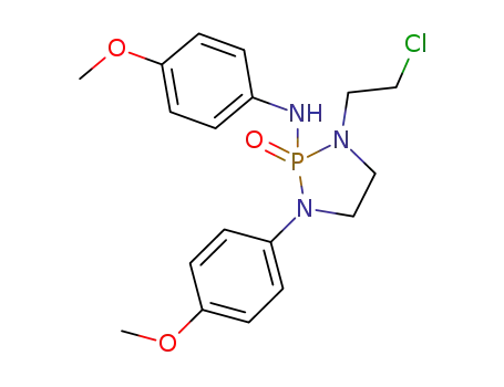 [1-(2-Chloro-ethyl)-3-(4-methoxy-phenyl)-2-oxo-2λ<sup>5</sup>-[1,3,2]diazaphospholidin-2-yl]-(4-methoxy-phenyl)-amine