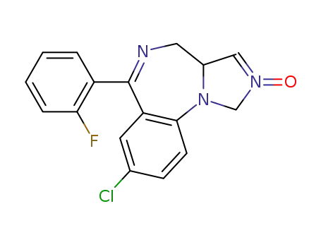 8-chloro-6-(2-fluorophenyl)-3a,4-dihydro-1H-imidazo<1,5-a><1,4>benzodiazepine 2-oxide