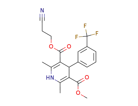 2,6-Dimethyl-4-(3-trifluoromethyl-phenyl)-1,4-dihydro-pyridine-3,5-dicarboxylic acid 3-(2-cyano-ethyl) ester 5-methyl ester