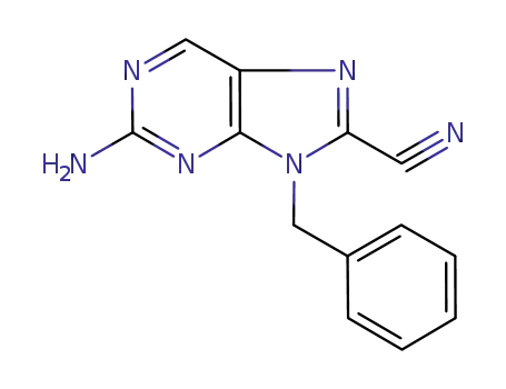 2-amino-8-cyano-9-benzylpurine