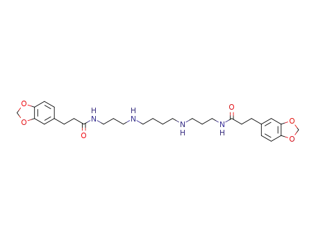 3-Benzo[1,3]dioxol-5-yl-N-(3-{4-[3-(3-benzo[1,3]dioxol-5-yl-propionylamino)-propylamino]-butylamino}-propyl)-propionamide
