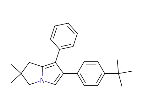 Molecular Structure of 156897-26-6 (6-(4-tert-Butyl-phenyl)-2,2-dimethyl-7-phenyl-2,3-dihydro-1H-pyrrolizine)