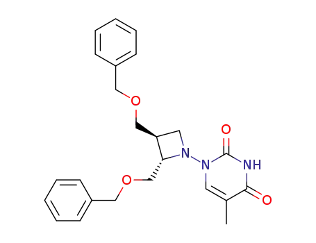 (2'S,3'S)-1-<2',3'-bis(benzyloxymethyl)azetidinyl>thymine
