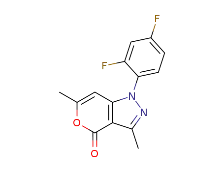 Pyrano[4,3-c]pyrazol-4(1H)-one, 1-(2,4-difluorophenyl)-3,6-dimethyl-