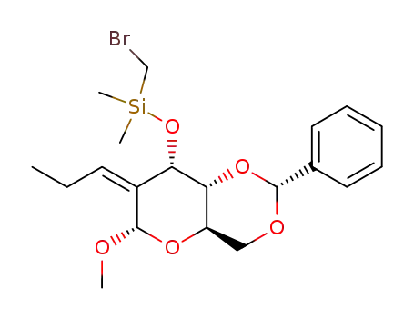 Bromomethyl-[(2R,4aR,6S,8S,8aR)-6-methoxy-2-phenyl-7-prop-(Z)-ylidene-hexahydro-pyrano[3,2-d][1,3]dioxin-8-yloxy]-dimethyl-silane