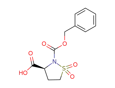 (S)-2-Benzyloxycarbonyl-isothiazolidine-1,1-dioxide-3-carboxylic acid