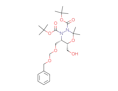 (5S,6S)-5-Benzyloxymethoxymethyl-6-hydroxymethyl-2,2-dimethyl-[1,3,4]oxadiazinane-3,4-dicarboxylic acid di-tert-butyl ester