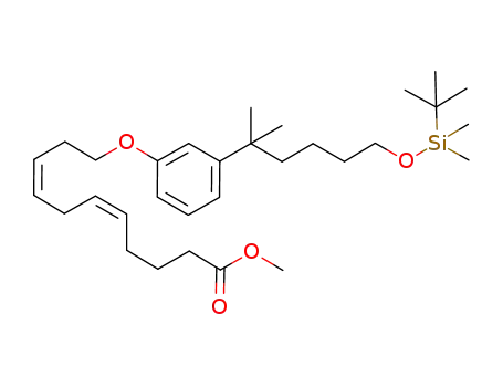 11-[3-(5-tert-butyldimethylsilanyloxy-1,1-dimethylpentyl)phenoxy]undeca-5,8-dienoic acid methyl ester