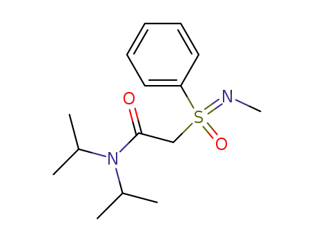 Molecular Structure of 170236-58-5 ((SS)-S-(N,N-Diisopropylaminocarbonylmethyl)-S-phenyl-N-methyl-sulfoximine)