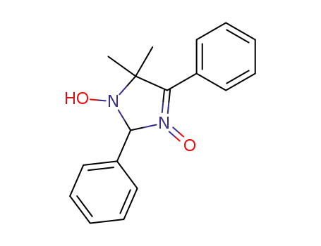 Molecular Structure of 38870-52-9 (1H-Imidazole, 2,5-dihydro-1-hydroxy-5,5-dimethyl-2,4-diphenyl-,
3-oxide)