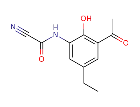 3-Acetyl-5-ethyl-2-hydroxy-cyanoformanilid