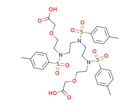 {2-[{2-[{2-[(2-Carboxymethoxy-ethyl)-(toluene-4-sulfonyl)-amino]-ethyl}-(toluene-4-sulfonyl)-amino]-ethyl}-(toluene-4-sulfonyl)-amino]-ethoxy}-acetic acid