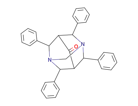 Molecular Structure of 55407-46-0 (2,4,6,8-Tetraphenyl-3,7-diazaadamantane-9-one)