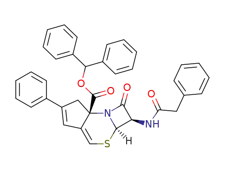 (2R,2aR,7aS)-1-Oxo-6-phenyl-2-phenylacetylamino-2,2a-dihydro-1H,7H-3-thia-7b-aza-cyclobuta[e]indene-7a-carboxylic acid benzhydryl ester