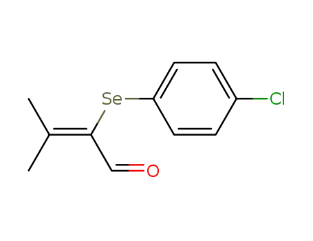 2-(4-Chloro-phenylselanyl)-3-methyl-but-2-enal