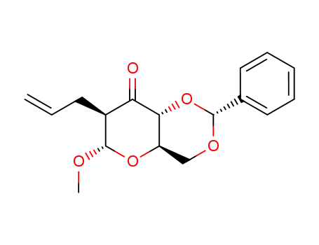 methyl 4,6-O-benzylidene-2-deoxy-2-C-propenyl-α-D-arabino-hexopyranosid-3-ulose