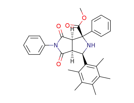 methyl 6,8-dioxo-4-pentamethylphenyl-2,7-diphenyl-3,7-diazabicyclo<3.3.0>octane-2-carboxylate